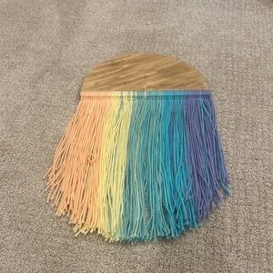 Rainbow Fringe Wall Hanging